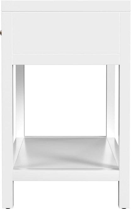 Butler Specialty Company Nora 30 in. W Wood 1 Drawer Wide Nightstand with Shelf  - White - 5943304 view 3