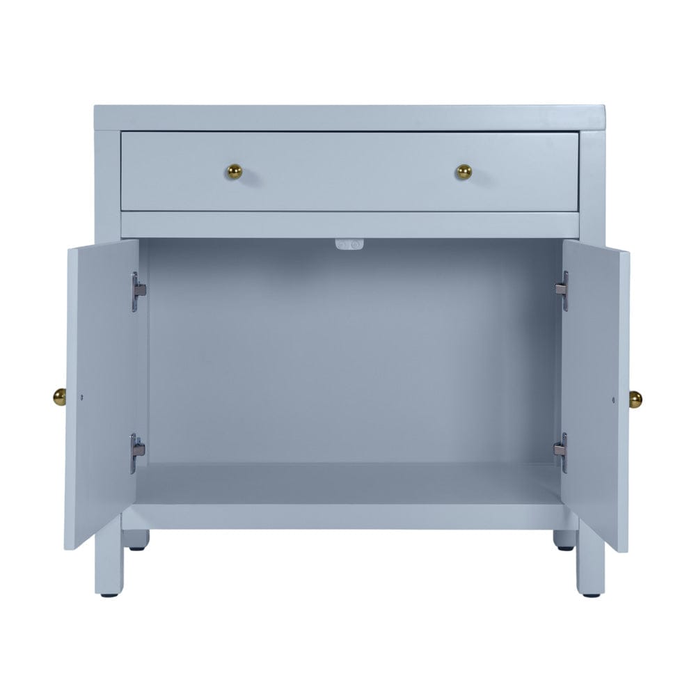 Butler Specialty Company - Nora 31 in. W Wood 1 Drawer 2 Door Accent Storage Cabinet, Light Blue - 5851522 view 4