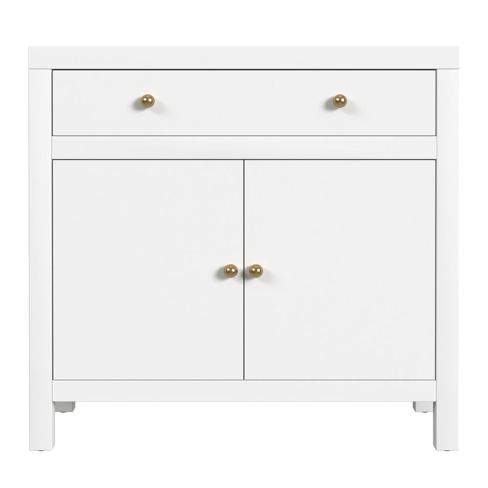 Butler Specialty Company - Nora 31 in. W Wood 1 Drawer 2 Door Accent Storage Cabinet, Smooth White - 5851304 view 2