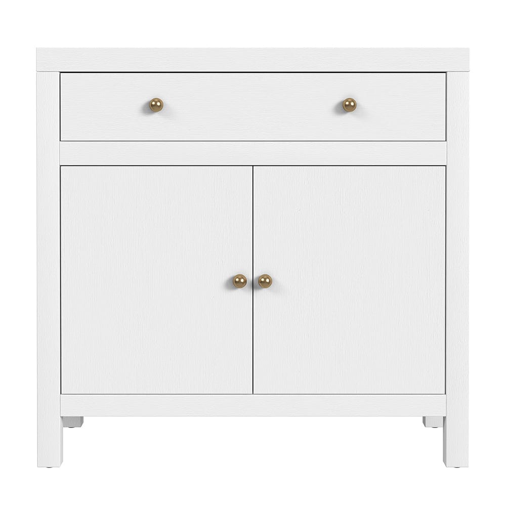 Butler Specialty Company - Nora 31 in. W Wood 1 Drawer 2 Door Accent Storage Cabinet, White - 5851477 View 2