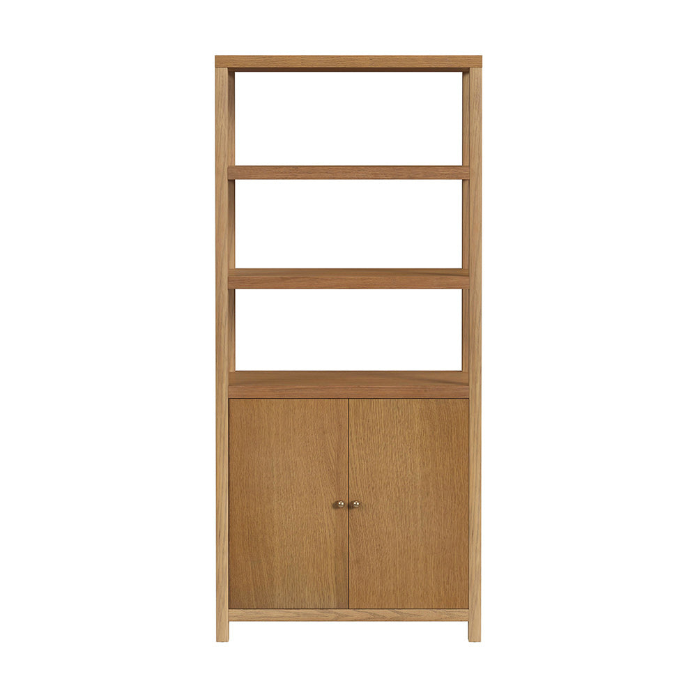 Butler Specialty Company - Nora 32 in W. x 72 in. H Wood 3- Tier Etagere Bookcase, Natural - 5850452 View 2