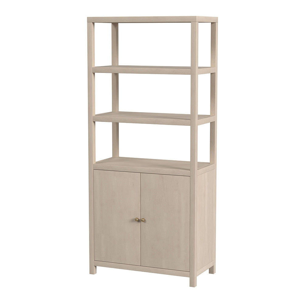 Butler Specialty Company - Nora 32 in W. x 72 in. H Wood 3- Tier Etagere Bookcase, Taupe - 5850450 View 1