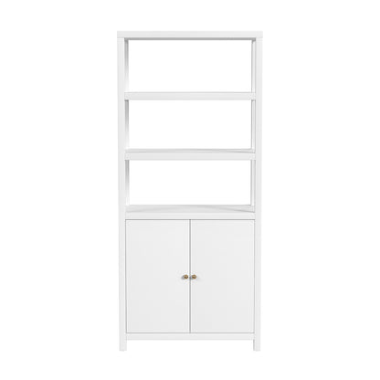 Butler Specialty Company - Nora 32 in W. x 72 in. H Wood 3- Tier Etagere Bookcase, White - 5850477 View 2