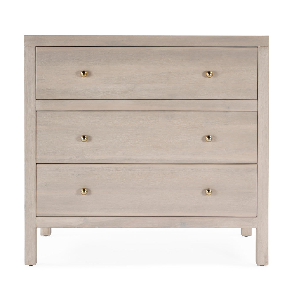 Butler Specialty Company - Nora 34 in. W 3 Drawer Wood Dresser, Taupe - 5731450