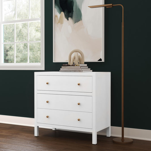Butler Specialty Company - Nora 34 in. W 3 Drawer Wood Dresser, White - 5731477
