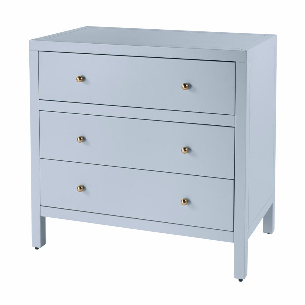 Butler Specialty Company - Nora 34 in. W Wood 3 Drawer Chest, Light Blue - 5731522 view 1