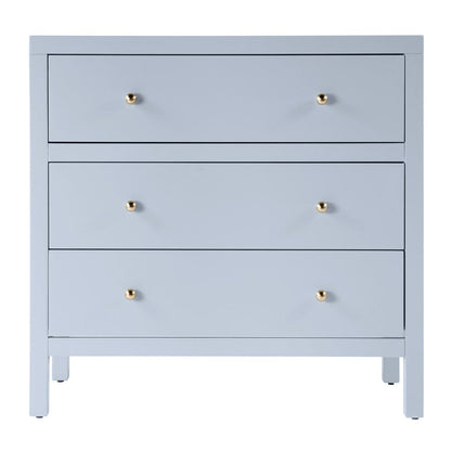 Butler Specialty Company - Nora 34 in. W Wood 3 Drawer Chest, Light Blue - 5731522 view 4