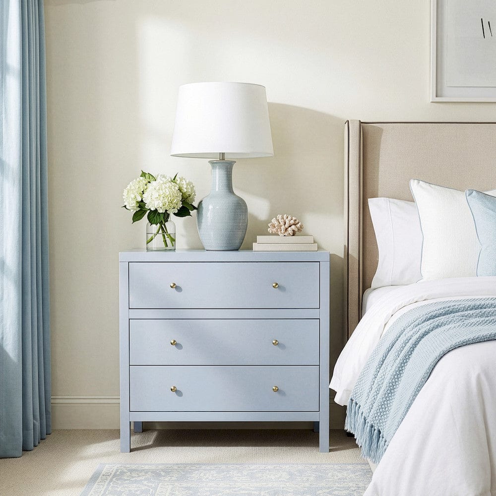 Butler Specialty Company - Nora 34 in. W Wood 3 Drawer Chest, Light Blue - 5731522 view 6