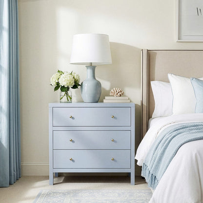 Butler Specialty Company - Nora 34 in. W Wood 3 Drawer Chest, Light Blue - 5731522 view 6