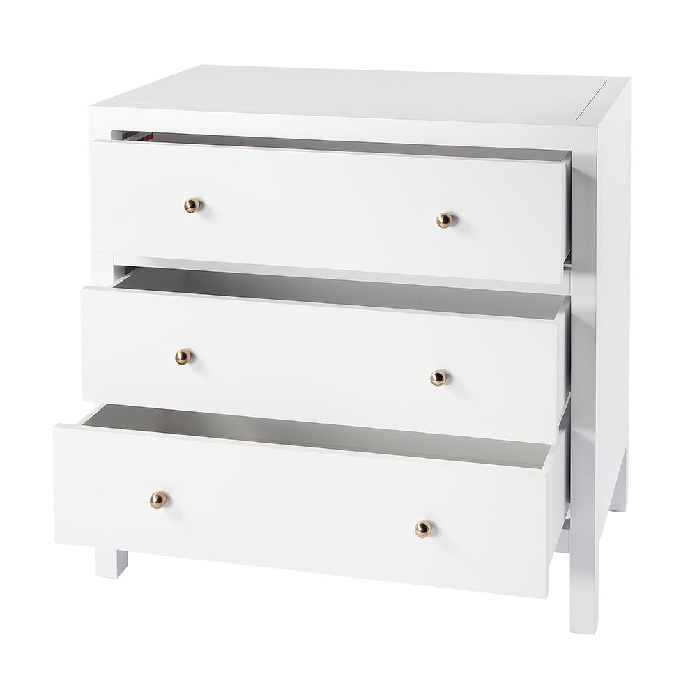 Butler Specialty Company - Nora 34 in. W Wood 3 Drawer Chest, White - 5731304 View 2