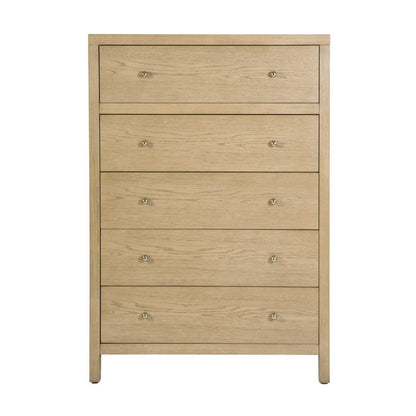 Butler Specialty Company - Nora 36 in. W Rectangular Wood 5 Drawer Tall Dresser, Light Brown - 5944492 view 4