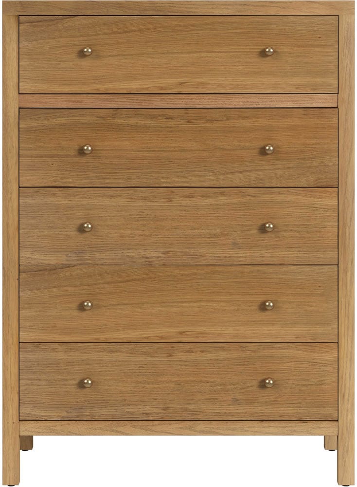 Butler Specialty Company Nora 36 in. W Rectangular Wood 5 Drawer Tall Dresser  - Natural - 5944452 view 2