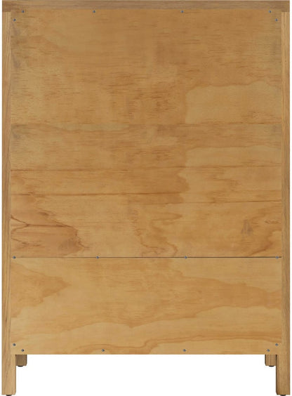 Butler Specialty Company Nora 36 in. W Rectangular Wood 5 Drawer Tall Dresser  - Natural - 5944452 view 5