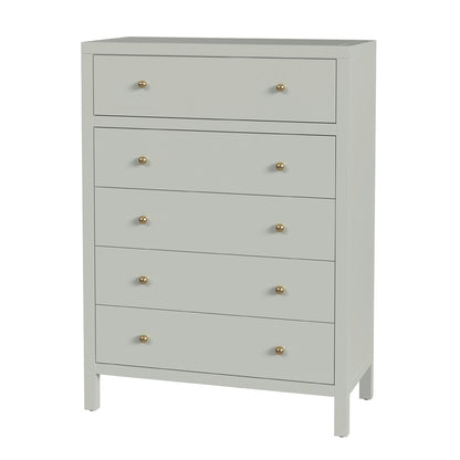Butler Specialty Company - Nora 36 in. W Rectangular Wood 5 Drawer Tall Dresser, Sage Green - 5944480 view 1
