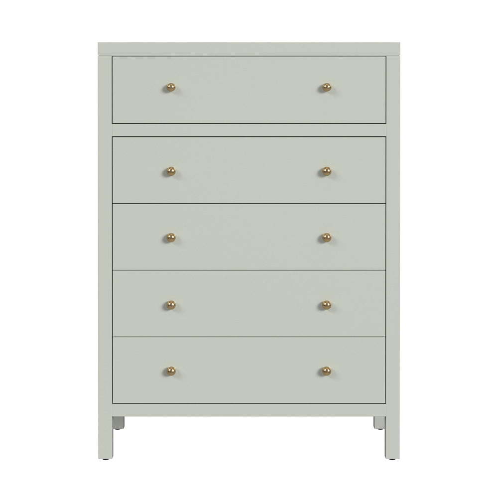 Butler Specialty Company - Nora 36 in. W Rectangular Wood 5 Drawer Tall Dresser, Sage Green - 5944480 view 3