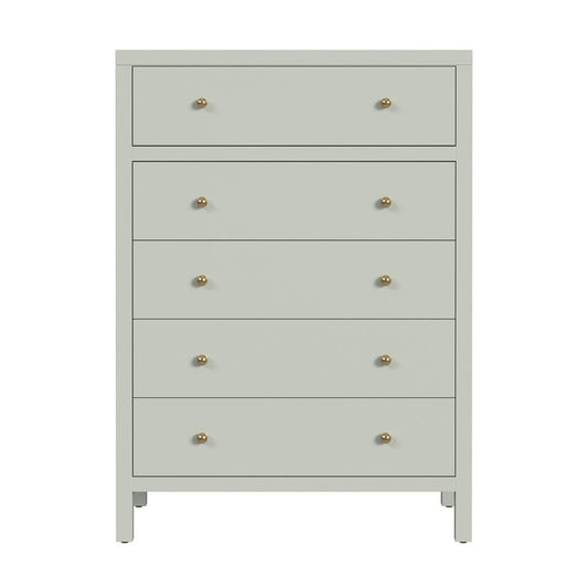 Butler Specialty Company - Nora 36 in. W Rectangular Wood 5 Drawer Tall Dresser, Sage Green - 5944480 view 3