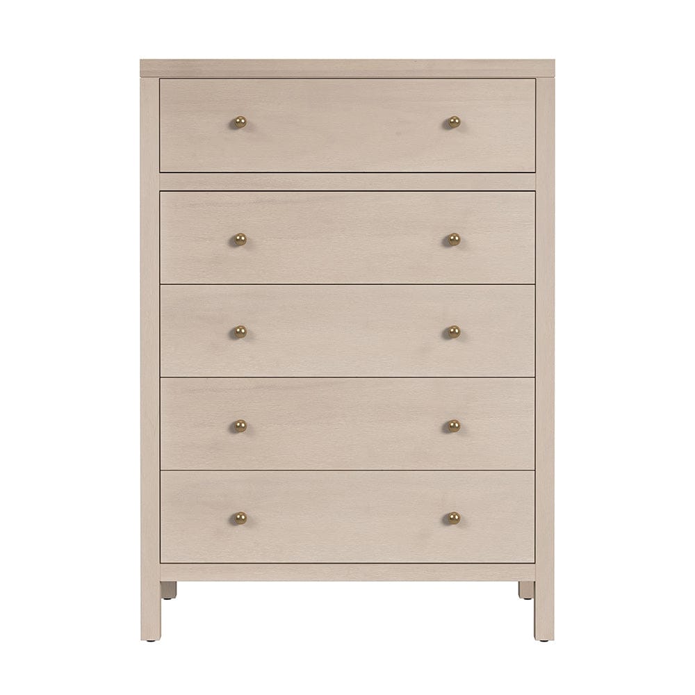 Butler Specialty Company - Nora 36 in. W Rectangular Wood 5 Drawer Tall Dresser, Taupe - 5944450 View 2