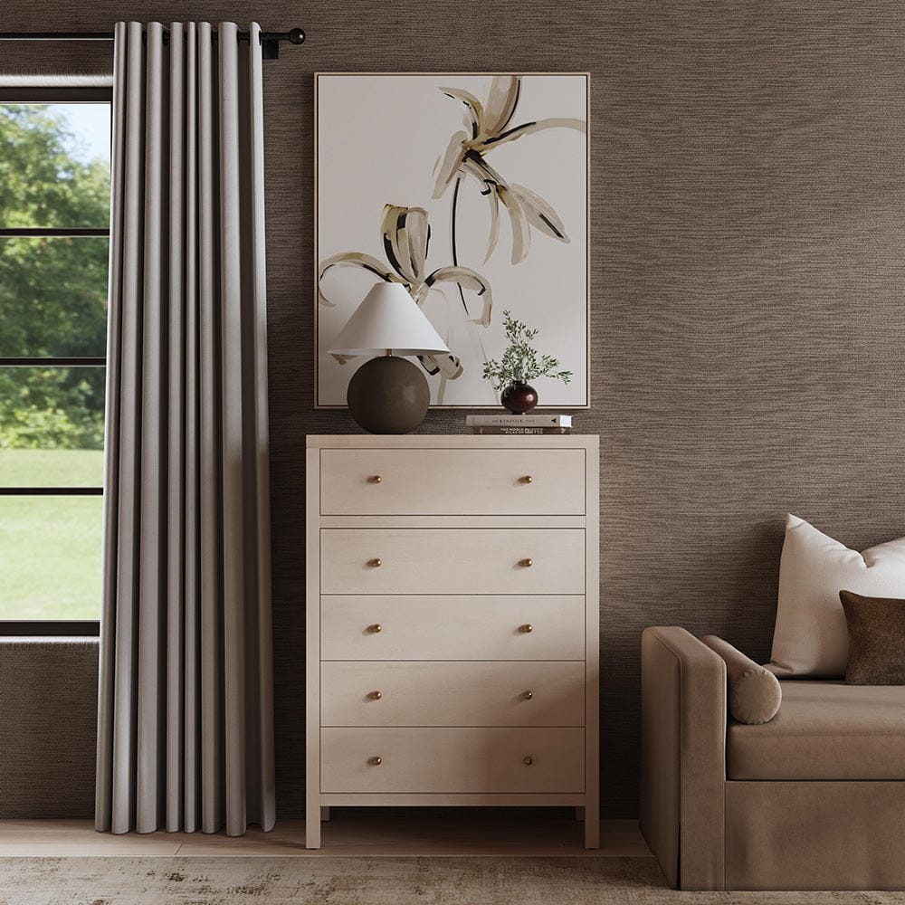 Butler Specialty Company - Nora 36 in. W Rectangular Wood 5 Drawer Tall Dresser, Taupe - 5944450 View 6