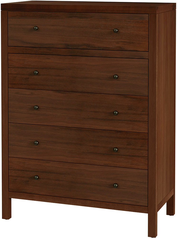 Butler Specialty Company - Nora 36 in. W Rectangular Wood 5 Drawer Tall Dresser, Walnut - 5944489 view 1