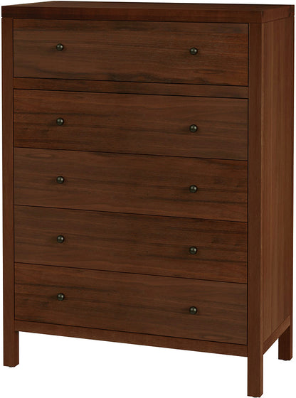 Butler Specialty Company - Nora 36 in. W Rectangular Wood 5 Drawer Tall Dresser, Walnut - 5944489 view 1