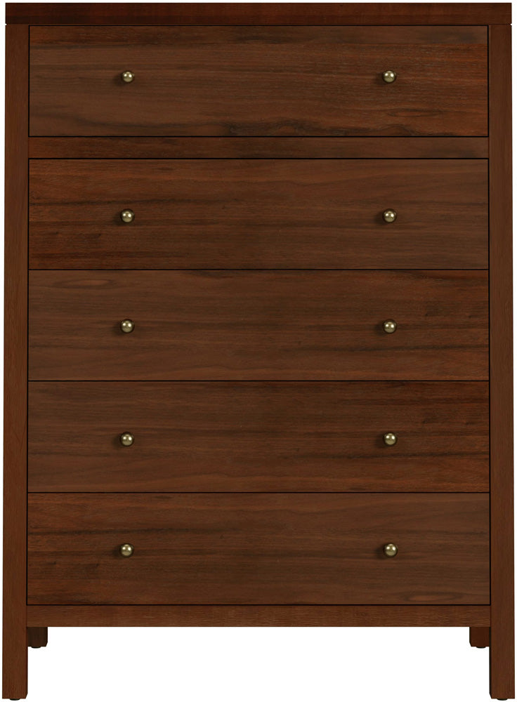 Butler Specialty Company - Nora 36 in. W Rectangular Wood 5 Drawer Tall Dresser, Walnut - 5944489 view 2