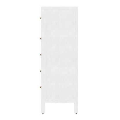 Butler Specialty Company - Nora 36 in. W Rectangular Wood 5 Drawer Tall Dresser, White - 5944477 view 4