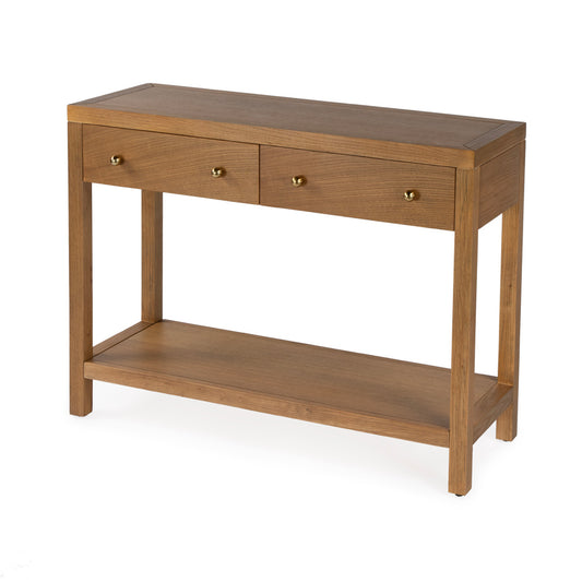 Butler Specialty Company - Nora 40 in. W 2 Drawer Wood Console Table, Natural - 5739452