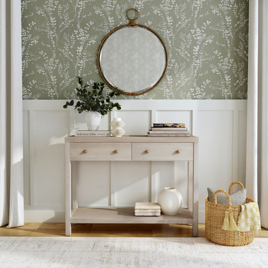 Butler Specialty Company - Nora 40 in. W 2 Drawer Wood Console Table, Taupe - 5739450