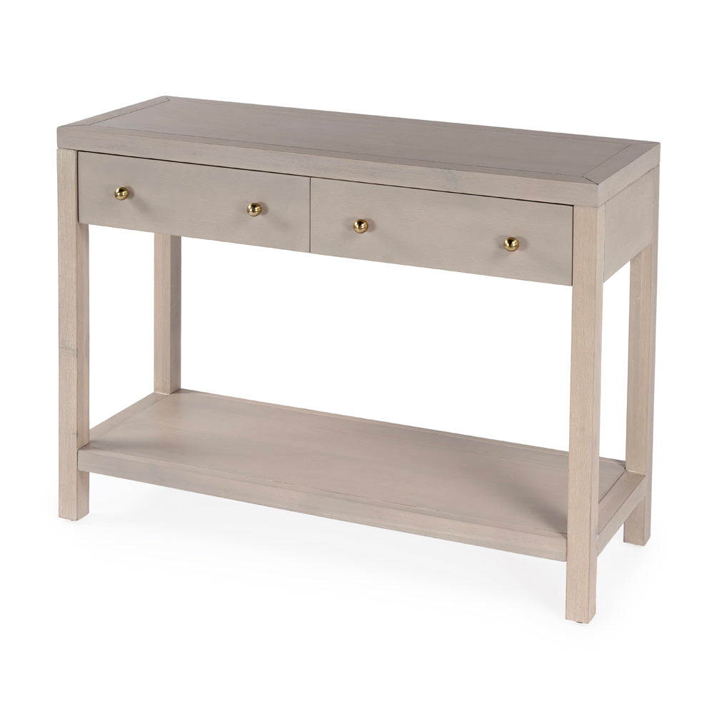 Butler Specialty Company - Nora 40 in. W 2 Drawer Wood Console Table, Taupe - 5739450