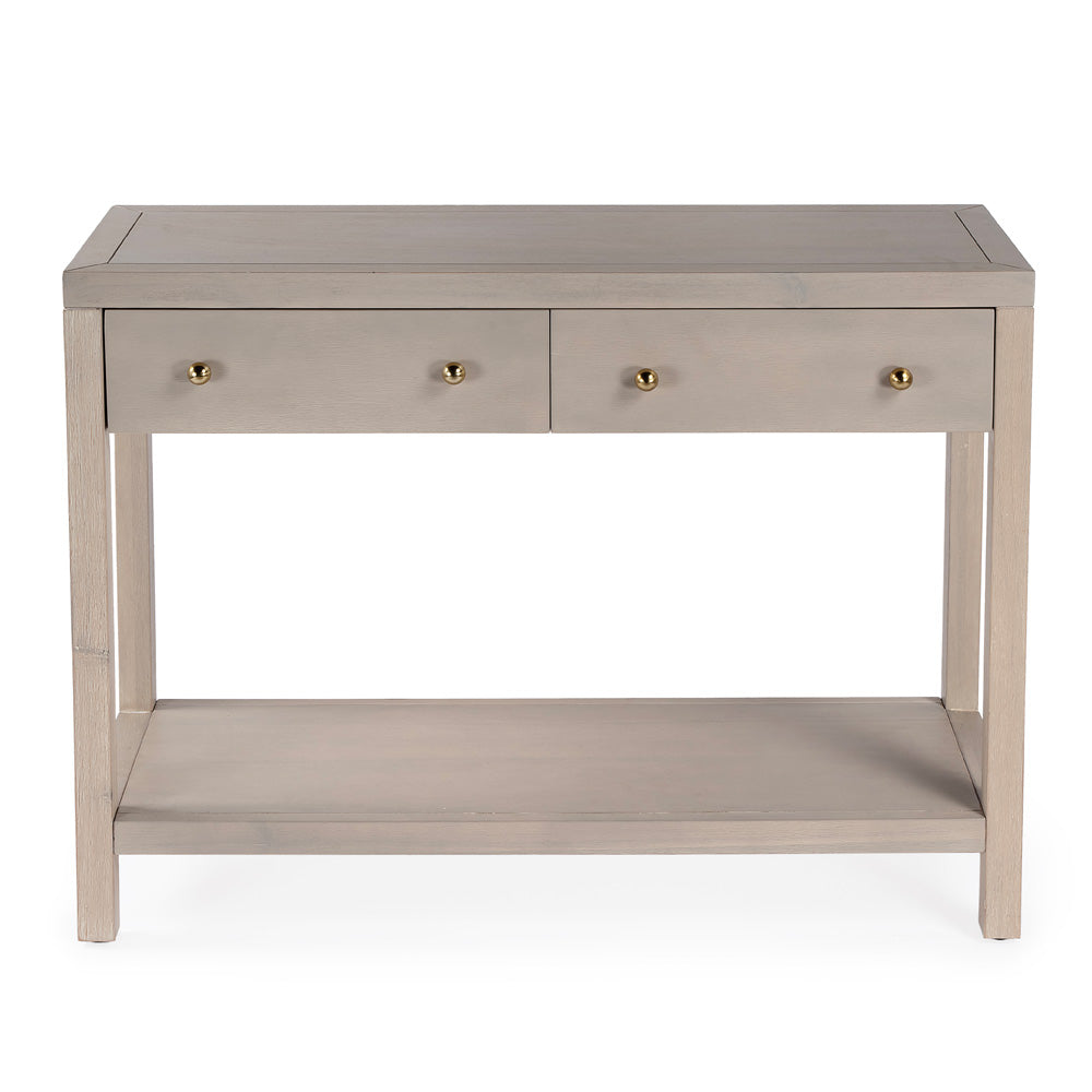 Butler Specialty Company - Nora 40 in. W 2 Drawer Wood Console Table, Taupe - 5739450