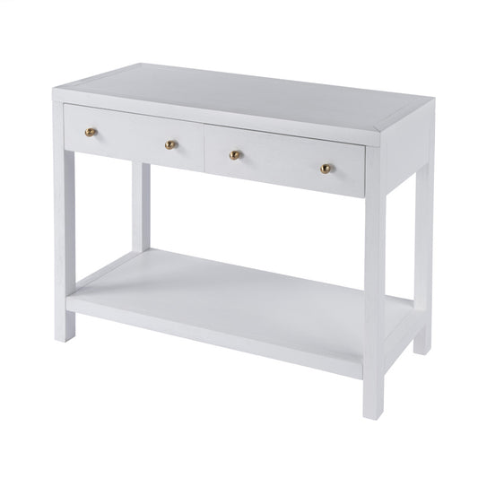 Butler Specialty Company - Nora 40 in. W 2 Drawer Wood Console Table, White - 5739477