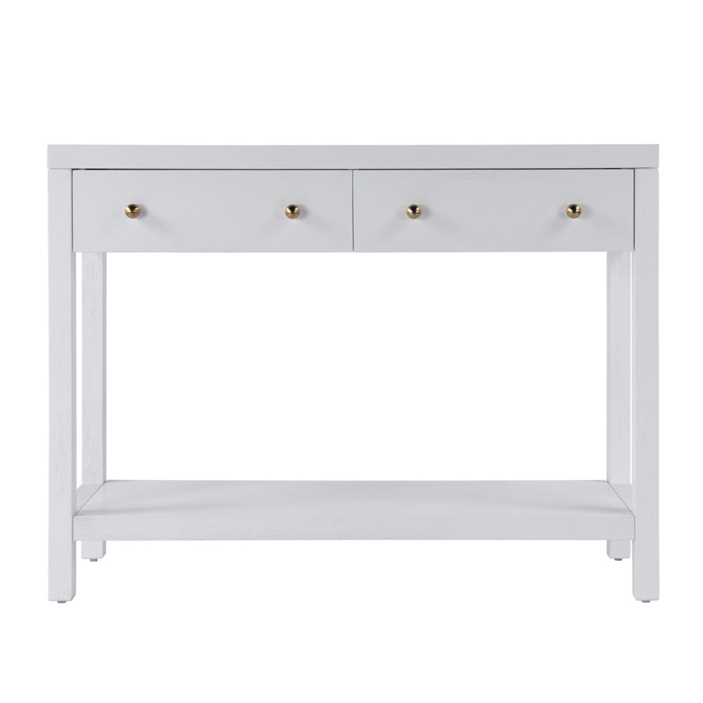 Butler Specialty Company - Nora 40 in. W 2 Drawer Wood Console Table, White - 5739477