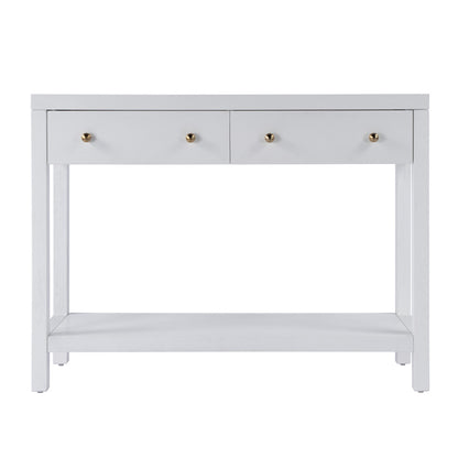 Butler Specialty Company - Nora 40 in. W 2 Drawer Wood Console Table, White - 5739477