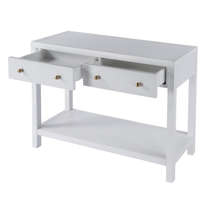Butler Specialty Company - Nora 40 in. W 2 Drawer Wood Console Table, White - 5739477