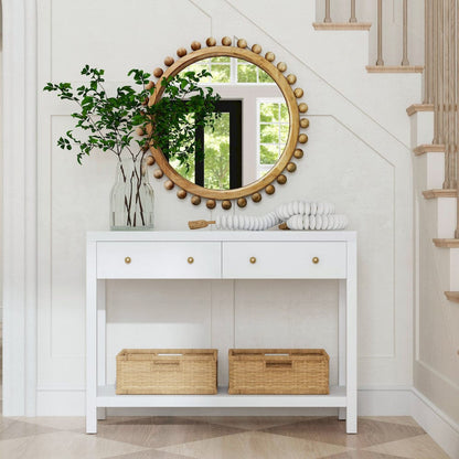 Butler Specialty Company - Nora 40 in. W 2 Drawer Wood Console Table, White - 5739477 view 6