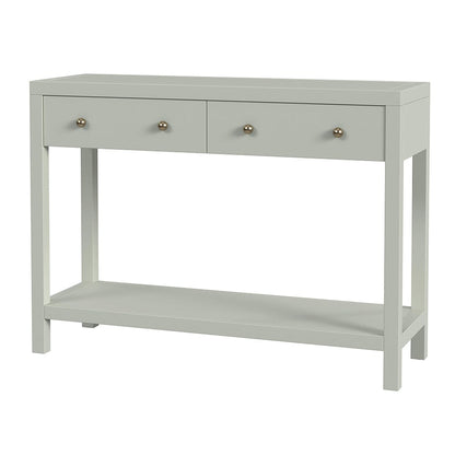 Butler Specialty Company - Nora 40 in. W Rectangular Wood 2 Drawer Console Table w Lower Open Shelf, Green - 5739480 View 1