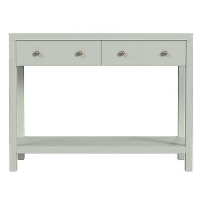 Butler Specialty Company - Nora 40 in. W Rectangular Wood 2 Drawer Console Table w Lower Open Shelf, Green - 5739480 View 2