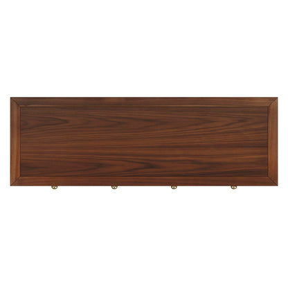 Butler Specialty Company - Nora 40 in. W Rectangular Wood 2 Drawer Console Table w Lower Open Shelf, Medium Brown - 5739489 View 4