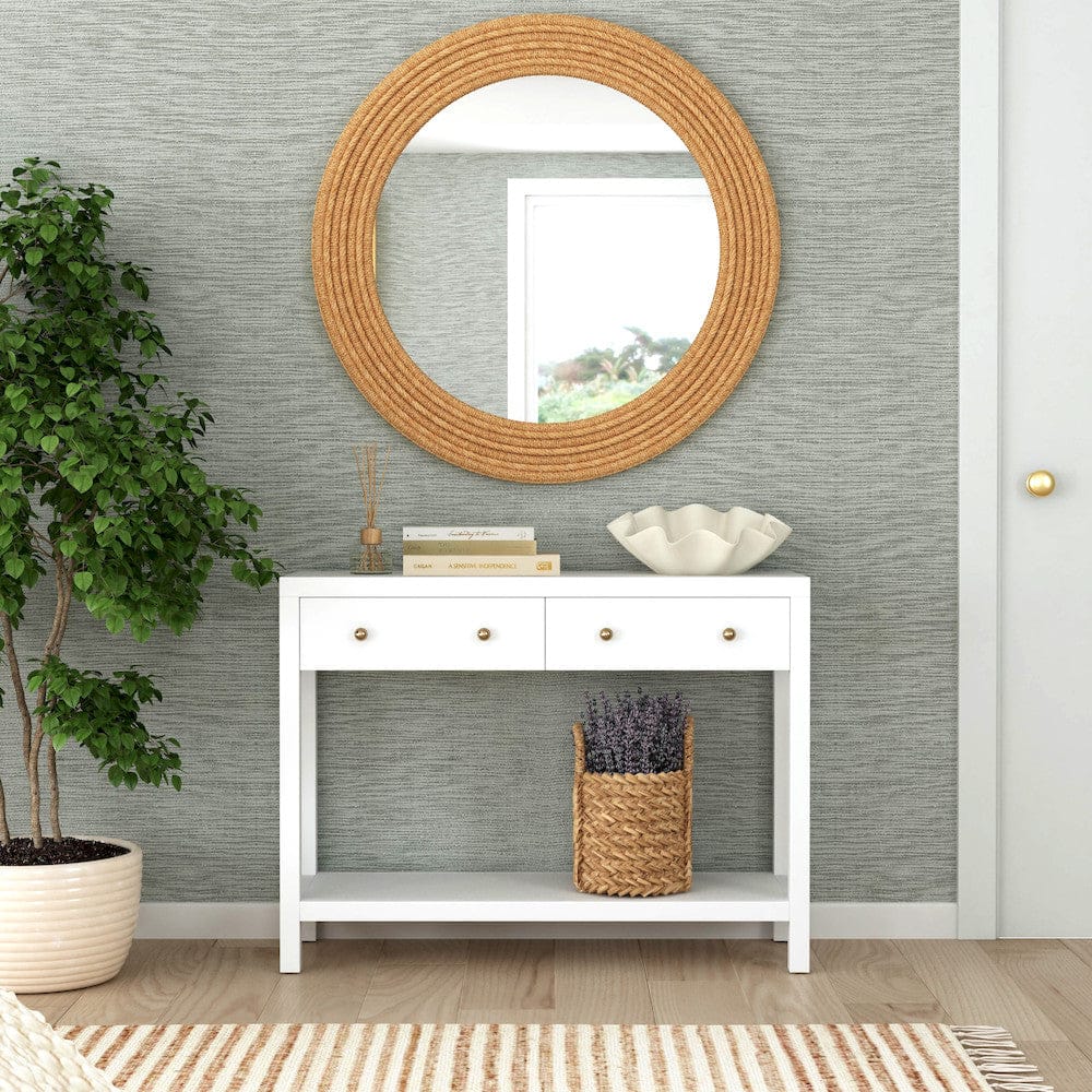 Butler Specialty Company - Nora 40 in. W Rectangular Wood 2 Drawer Console Table w Lower Open Shelf, White - 5739304 view 7