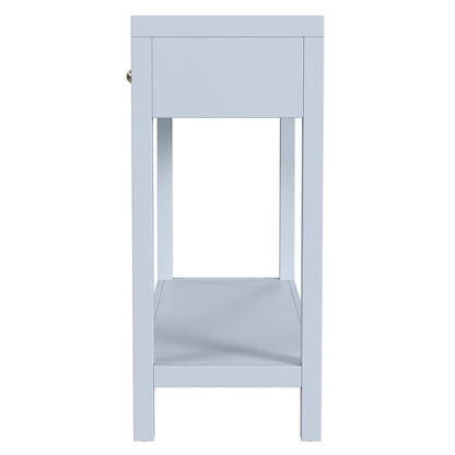 Butler Specialty Company - Nora 40 in. W Rectangular Wood 2 Drawer Console Table with Lower Open Shelf, Light Blue - 5739522 view 4