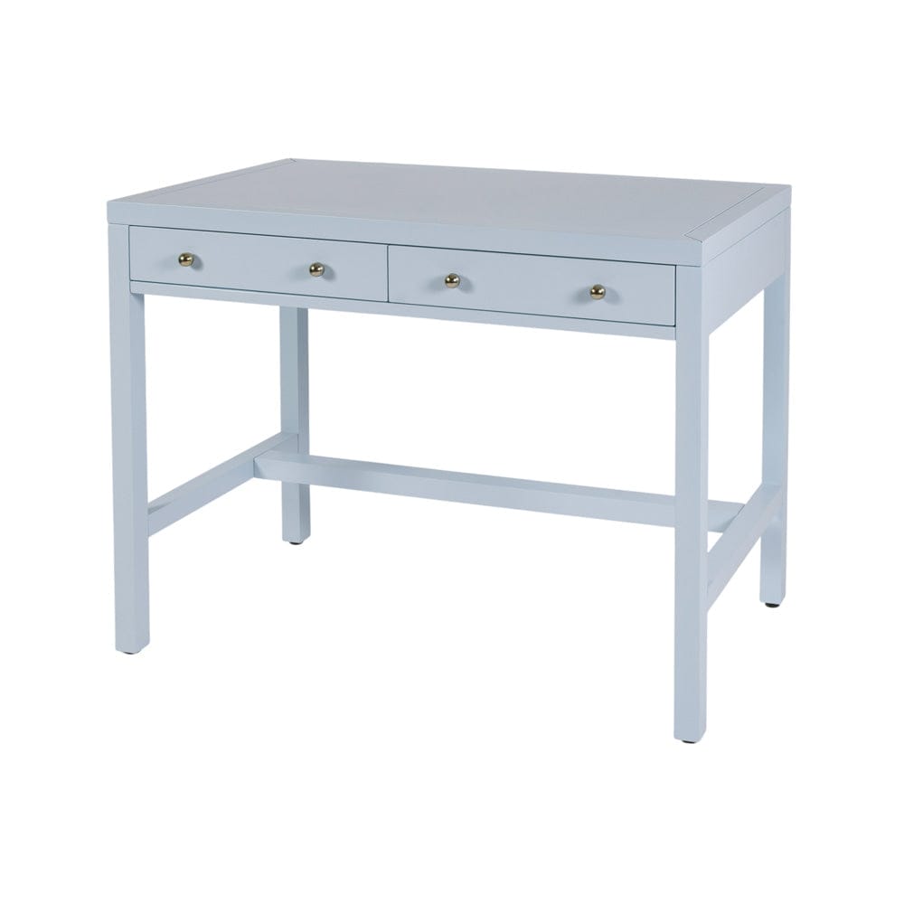 Butler Specialty Company - Nora 40 in. W Rectangular Wood 2 Drawer Writing Desk, Light Blue - 5849522 view 1