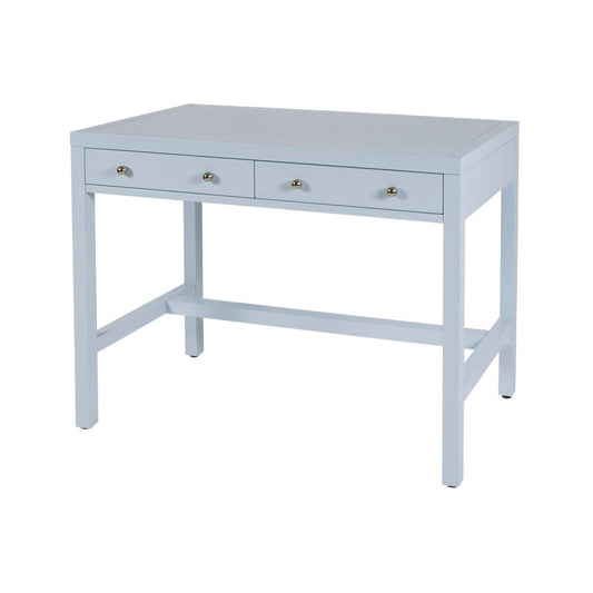 Butler Specialty Company - Nora 40 in. W Rectangular Wood 2 Drawer Writing Desk, Light Blue - 5849522 view 1