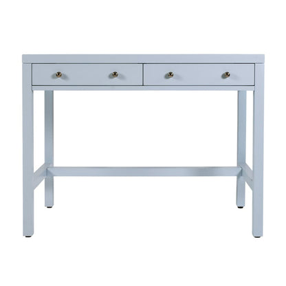 Butler Specialty Company - Nora 40 in. W Rectangular Wood 2 Drawer Writing Desk, Light Blue - 5849522 view 4