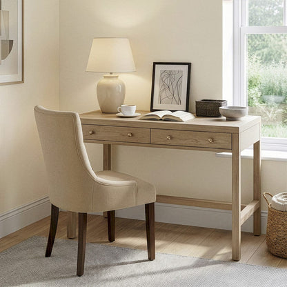 Butler Specialty Company - Nora 40 in. W Rectangular Wood 2 Drawer Writing Desk, Light Brown - 5849492 view 7