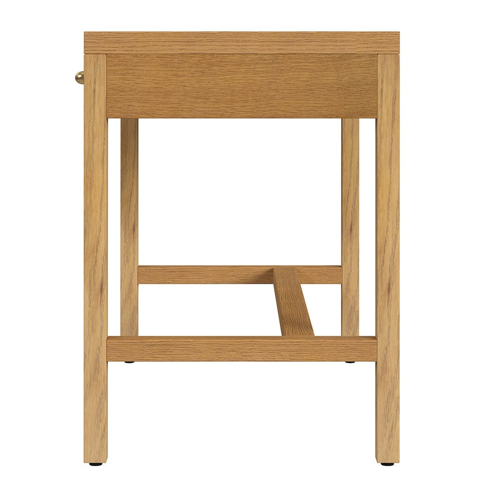 Butler Specialty Company - Nora 40 in. W Rectangular Wood 2 Drawer Writing Desk, Natural - 5849452 View 3