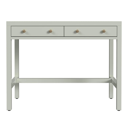 Butler Specialty Company - Nora 40 in. W Rectangular Wood 2 Drawer Writing Desk, Sage Green - 5849480 view 2