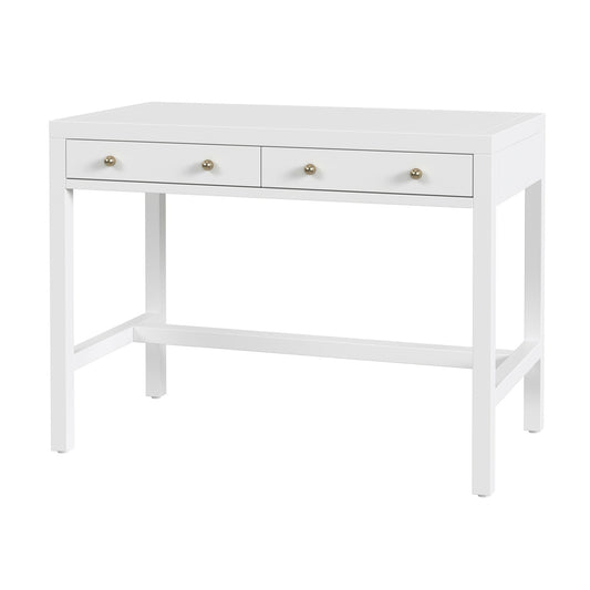 Butler Specialty Company - Nora 40 in. W Rectangular Wood 2 Drawer Writing Desk, Smooth White - 5849304 view 1