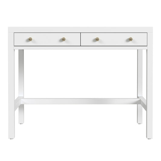 Butler Specialty Company - Nora 40 in. W Rectangular Wood 2 Drawer Writing Desk, Smooth White - 5849304 view 3
