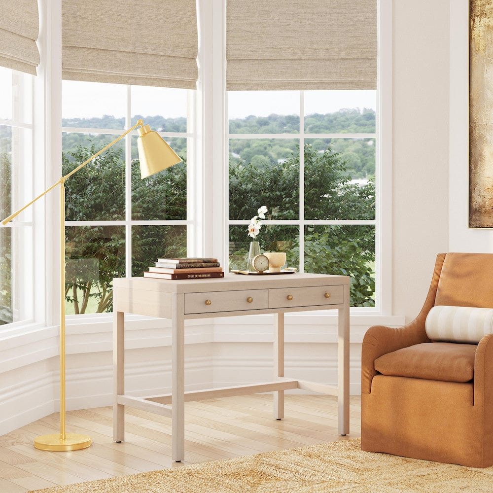 Butler Specialty Company - Nora 40 in. W Rectangular Wood 2 Drawer Writing Desk, Taupe - 5849450 view 6