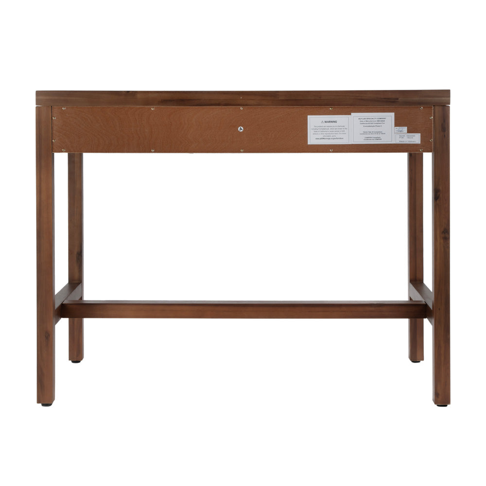 Butler Specialty Company - Nora 40 in. W Rectangular Wood 2 Drawer Writing Desk, Walnut - 5849489 view 5